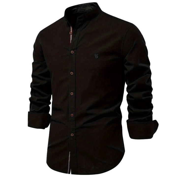 Bandit | Mandarin Collar Linen Mens Smart Casual Shirt