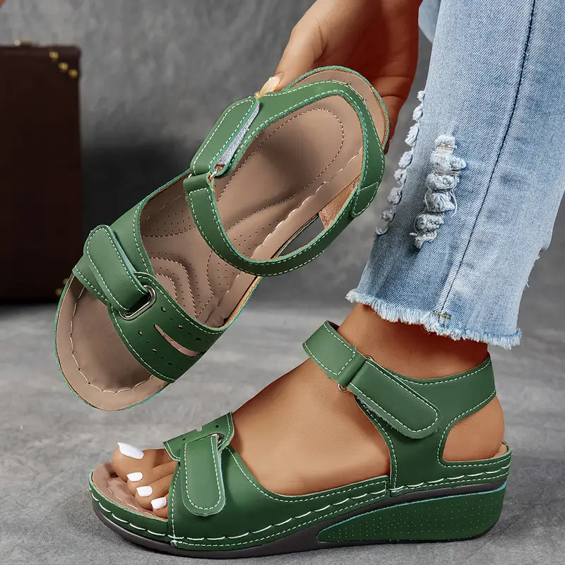 Comfort | Double-Strap Velcro Orthopedic Wedges