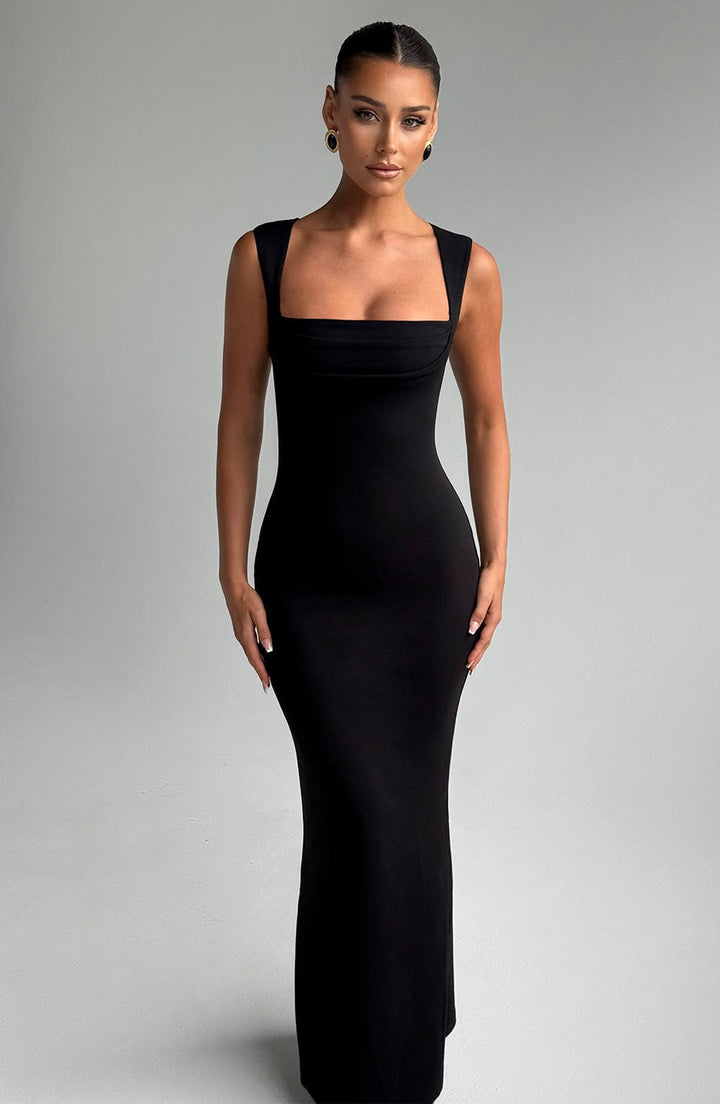 Serena | Square Neck Sleeveless Formal Maxi Dress