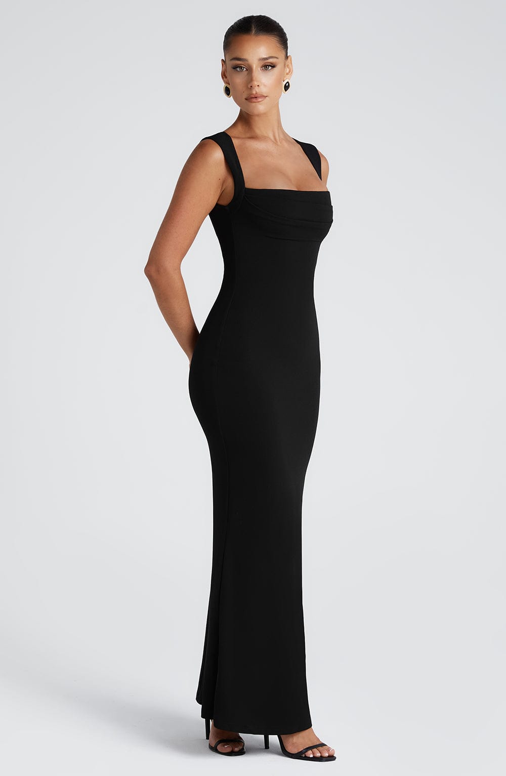 Serena | Square Neck Sleeveless Formal Maxi Dress