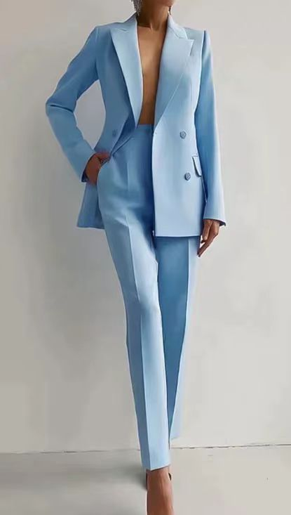 Veronika | Double-Breasted Blazer & Slim Trouser Sets