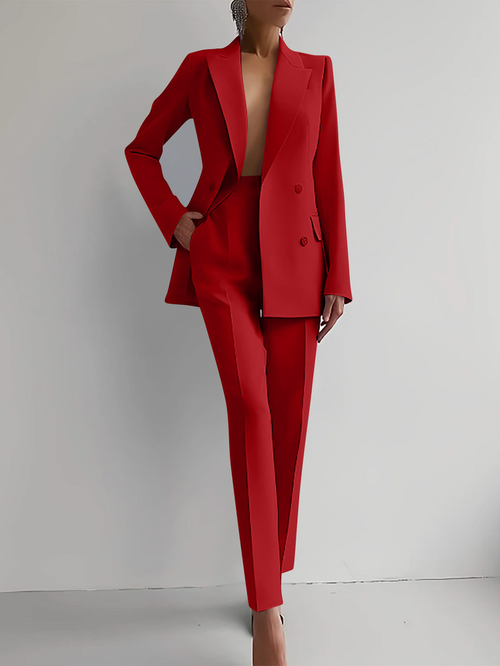 Veronika | Double-Breasted Blazer & Slim Trouser Sets