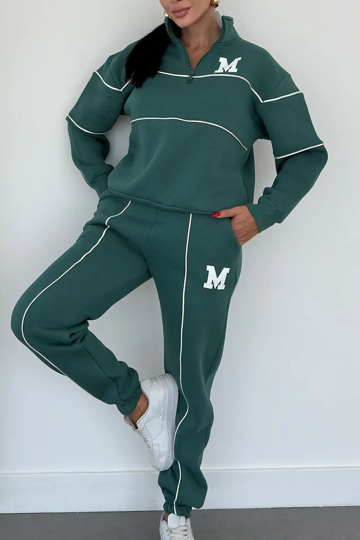 Varsity | Half-Zip Sweatshirt & Jogger Tracksuit Sets