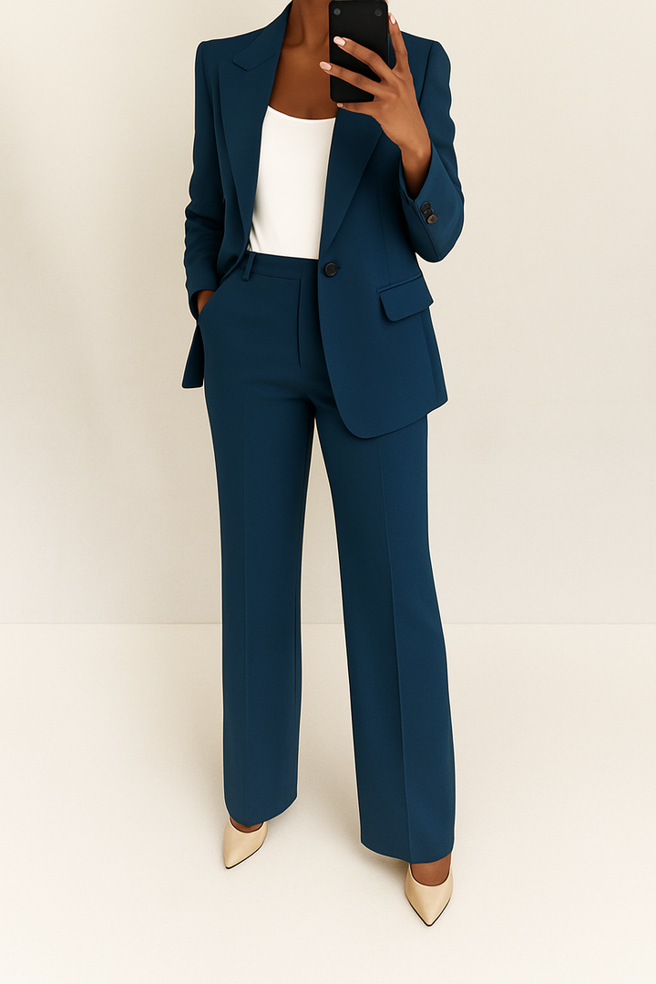 Stellan | Single-Button Blazer & Straight-Leg Trouser Sets