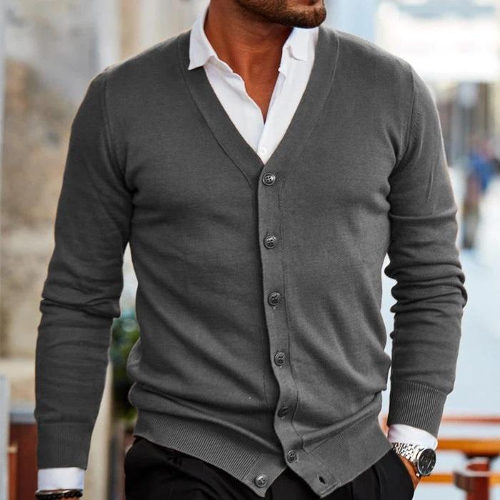 Aldwick | Classic V-Neck Button-Front Cardigans for Men