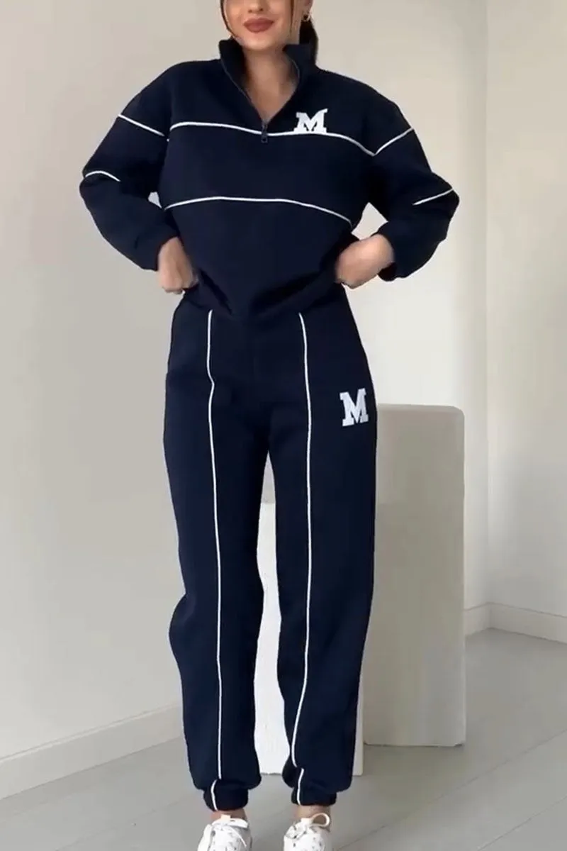 Varsity | Half-Zip Sweatshirt & Jogger Tracksuit Sets