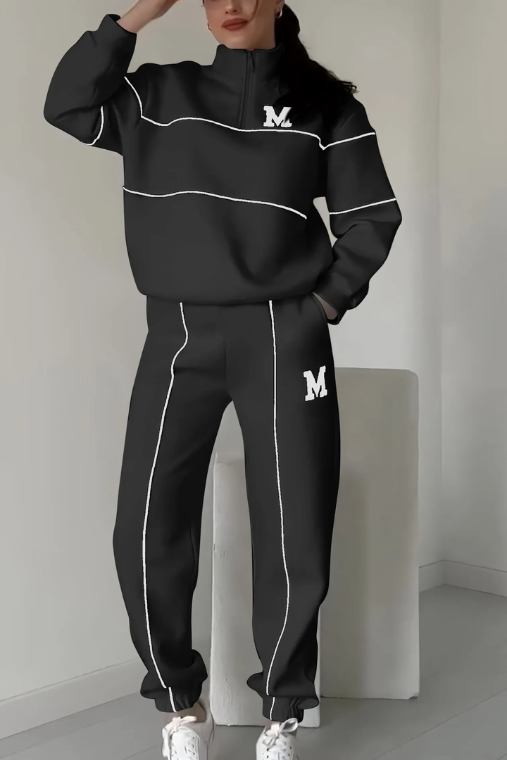 Varsity | Half-Zip Sweatshirt & Jogger Tracksuit Sets