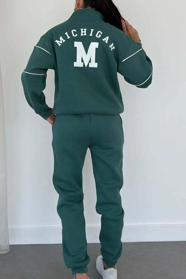 Varsity | Half-Zip Sweatshirt & Jogger Tracksuit Sets