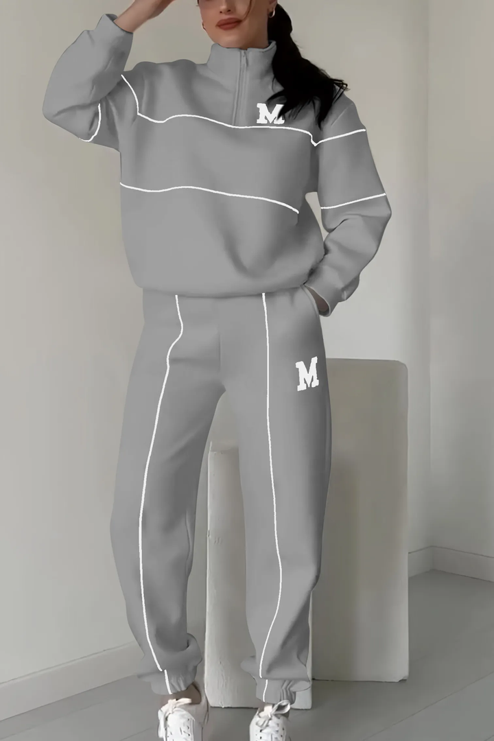 Varsity | Half-Zip Sweatshirt & Jogger Tracksuit Sets