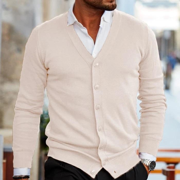 Aldwick | Classic V-Neck Button-Front Cardigans for Men