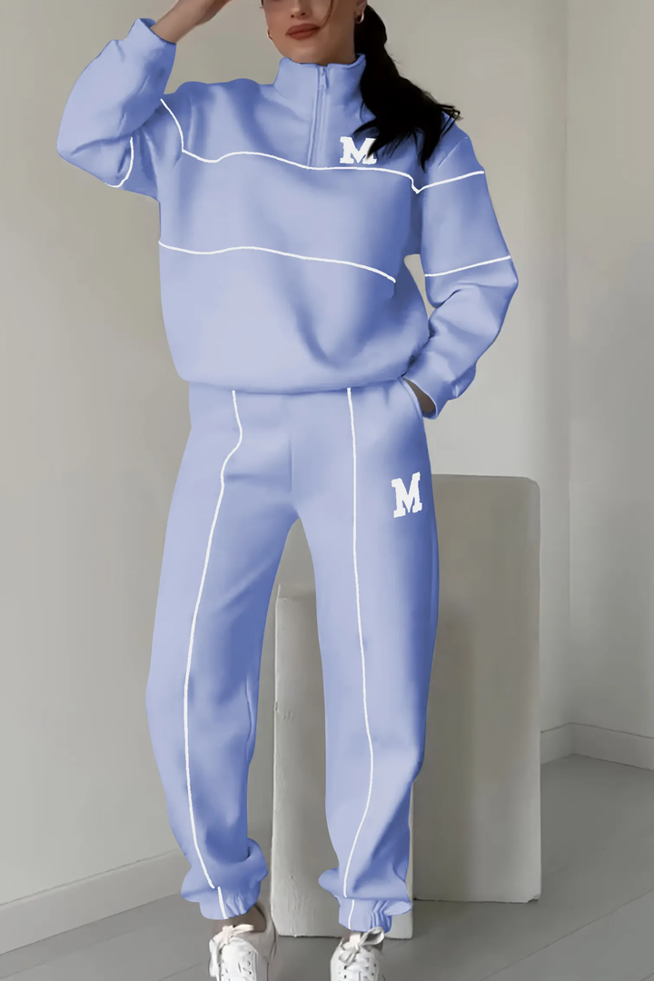 Varsity | Half-Zip Sweatshirt & Jogger Tracksuit Sets