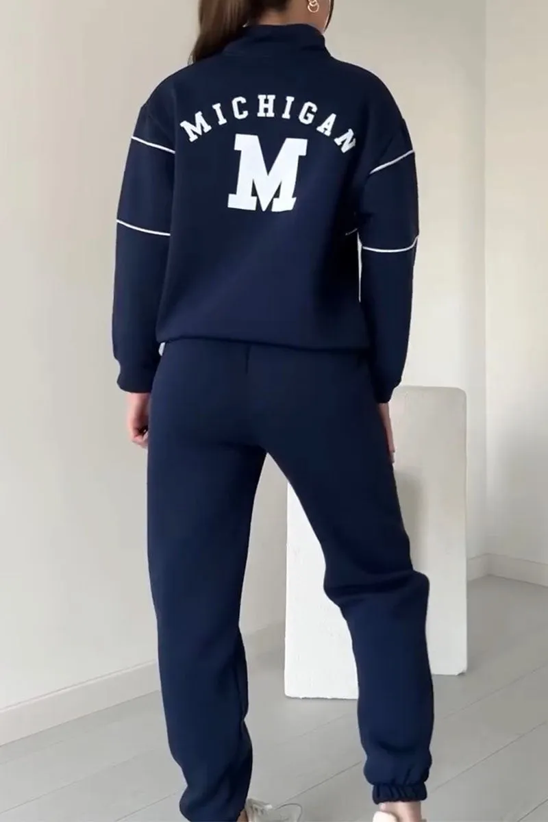 Varsity | Half-Zip Sweatshirt & Jogger Tracksuit Sets