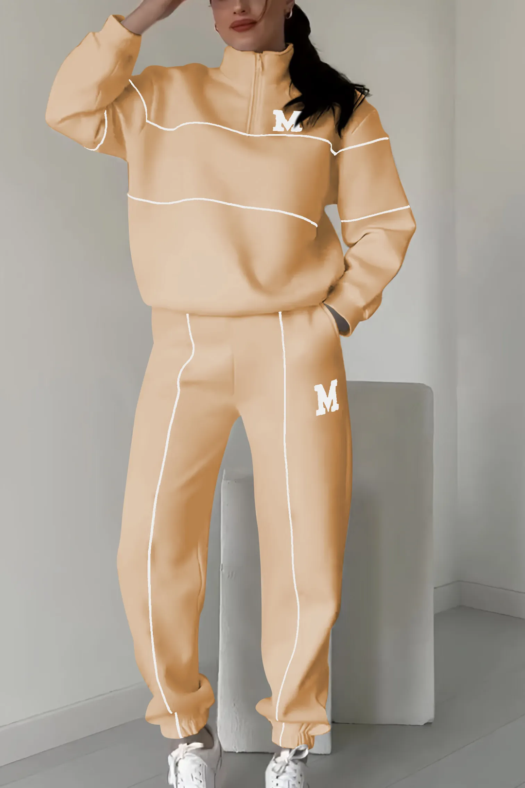 Varsity | Half-Zip Sweatshirt & Jogger Tracksuit Sets