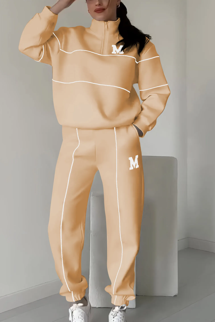 Varsity | Half-Zip Sweatshirt & Jogger Tracksuit Sets