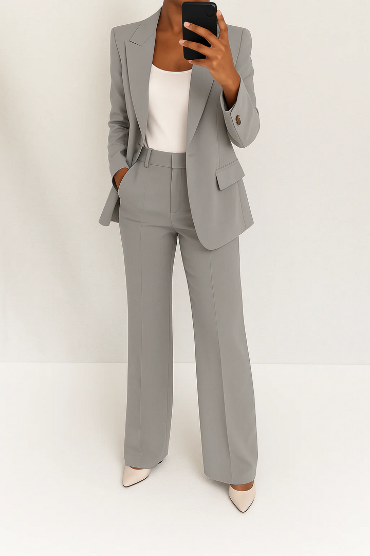 Stellan | Single-Button Blazer & Straight-Leg Trouser Sets
