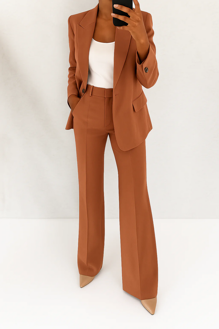 Stellan | Single-Button Blazer & Straight-Leg Trouser Sets