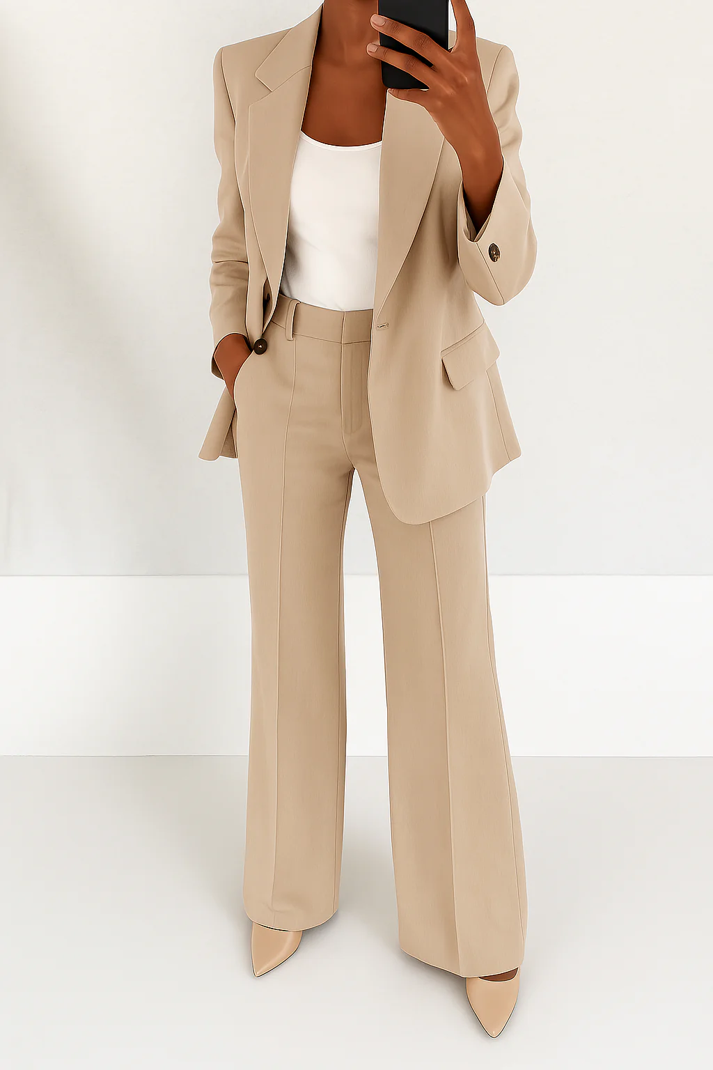 Stellan | Single-Button Blazer & Straight-Leg Trouser Sets