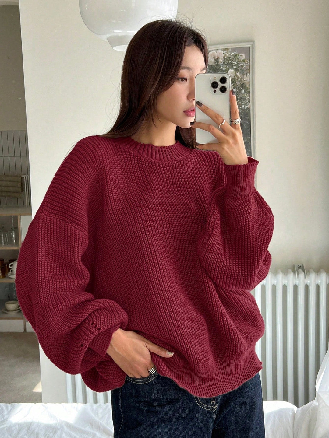 Reese | Women's Knitted Sweater Oversized Chunky Ribbed