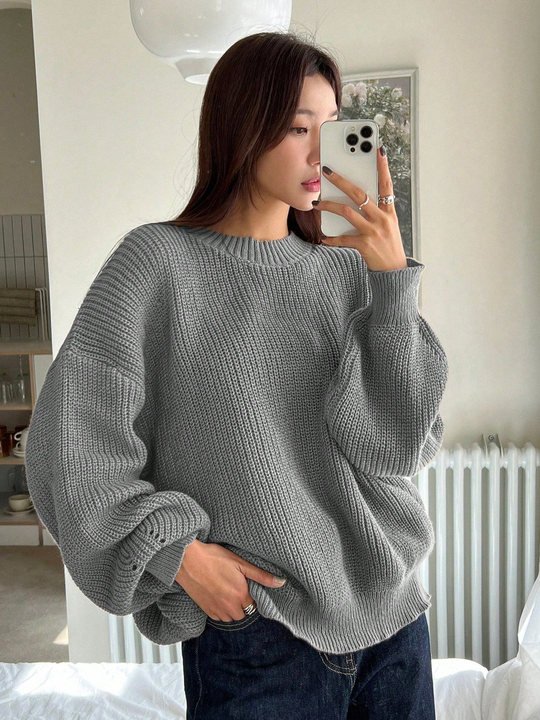 Reese | Women's Knitted Sweater Oversized Chunky Ribbed