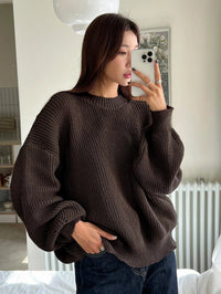 Reese | Women's Knitted Sweater Oversized Chunky Ribbed