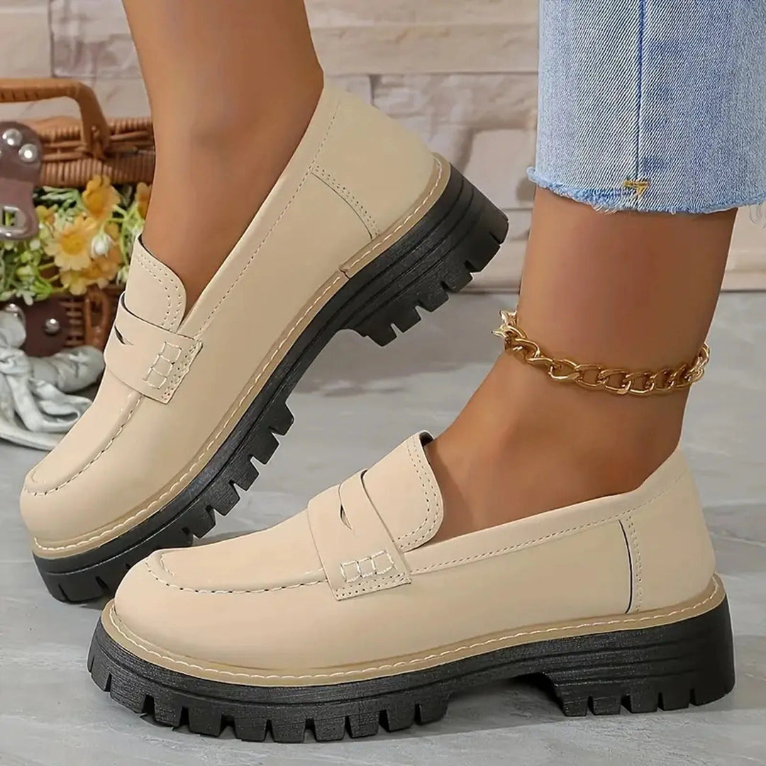 Margot | Women's Penny Strap Platform Loafers
