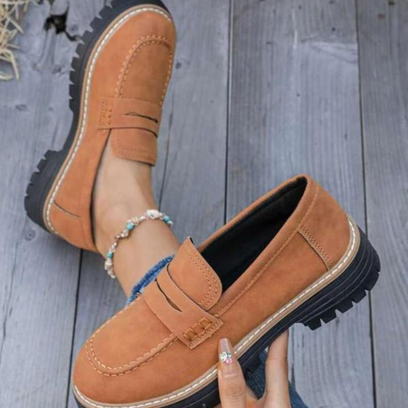Margot | Women's Penny Strap Platform Loafers