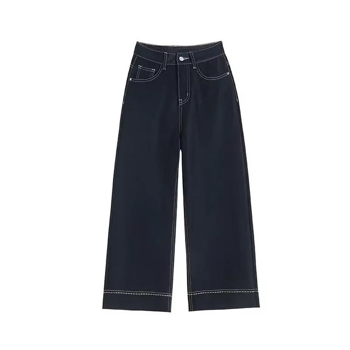 Monroe | Women's Jeans High Waist Wide Leg Stitch