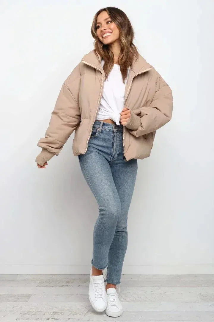 Lola | Women's Oversized Cropped Puffer Jacket