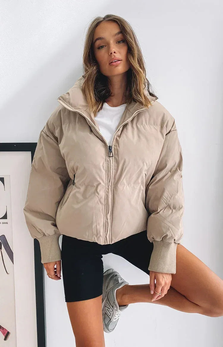 Lola | Women's Oversized Cropped Puffer Jacket
