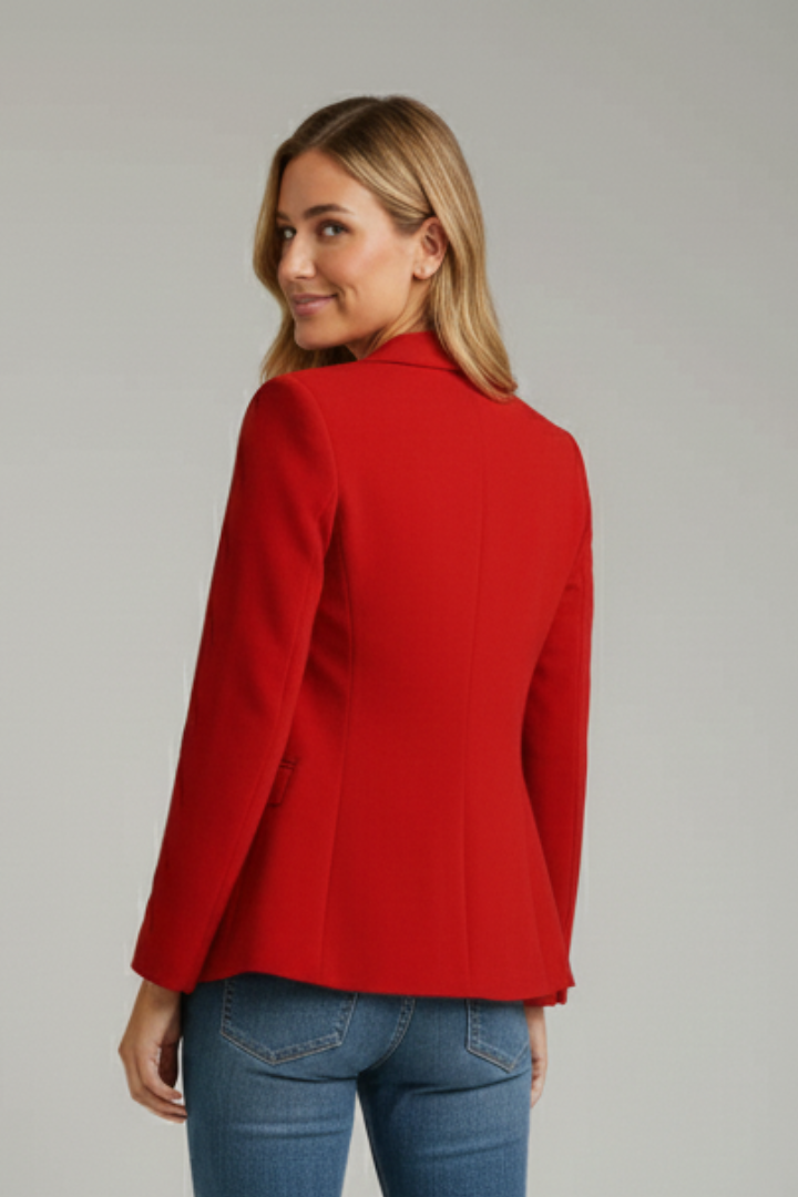 Romina | Women's Single Button Blazer with Tailored Peak Lapel