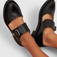 Rowan | Chunky Mary Jane Flats with Wide Ankle Strap