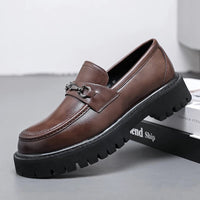 Beckett | Men's Chunky Platform Leather Loafers