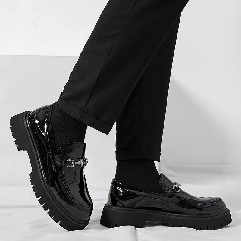 Beckett | Men's Chunky Platform Leather Loafers