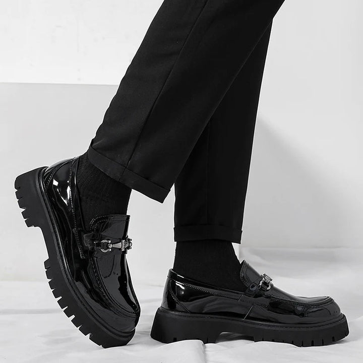 Beckett | Men's Chunky Platform Leather Loafers