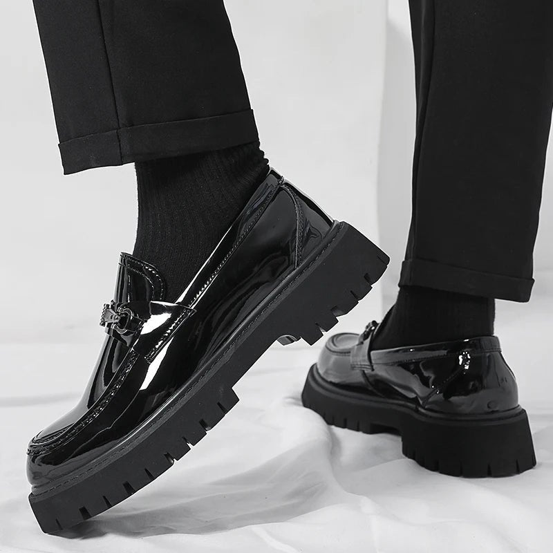 Beckett | Men's Chunky Platform Leather Loafers