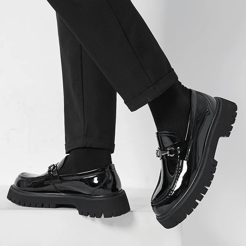 Beckett | Men's Chunky Platform Leather Loafers