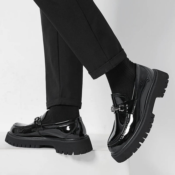 Beckett | Men's Chunky Platform Leather Loafers