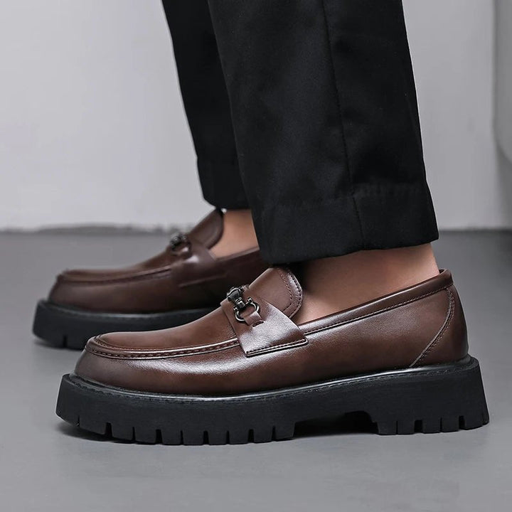 Beckett | Men's Chunky Platform Leather Loafers