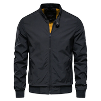 Clifton | Stand Collar Contrast Lined Men's Bomber Jackets