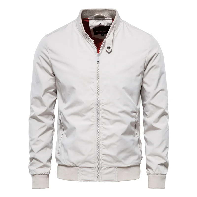 Clifton | Stand Collar Contrast Lined Men's Bomber Jackets