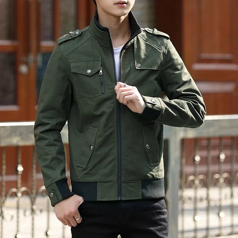 Carston | Utility Epaulette Multi-Pocket Men's Bomber Jackets