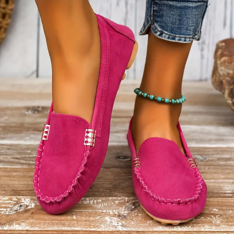 Demi | Women's Suede Slip-On Flat Loafers