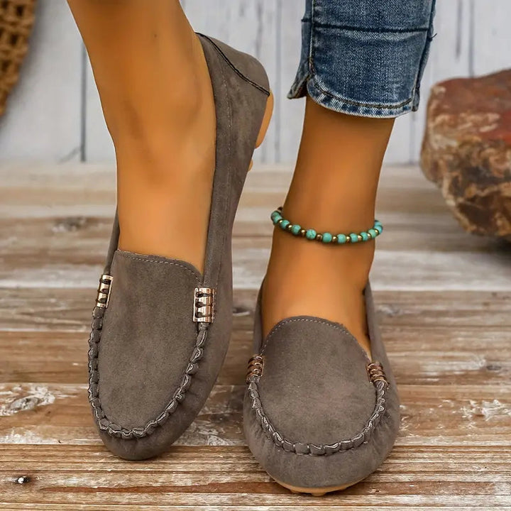 Demi | Women's Suede Slip-On Flat Loafers