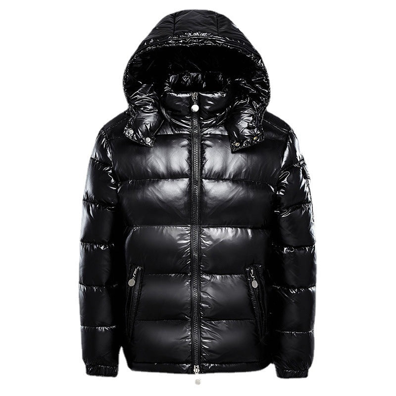 Zenith | Men's Glossy Hooded Puffer Jacket