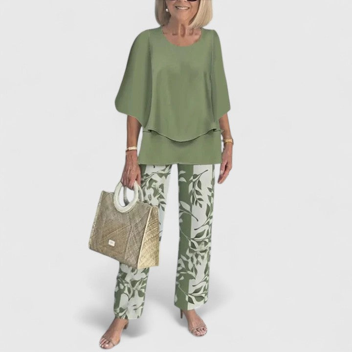 Sorrel | Layered Top & Floral Print Trouser Sets for Women