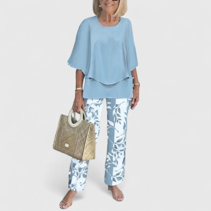 Sorrel | Layered Top & Floral Print Trouser Sets for Women