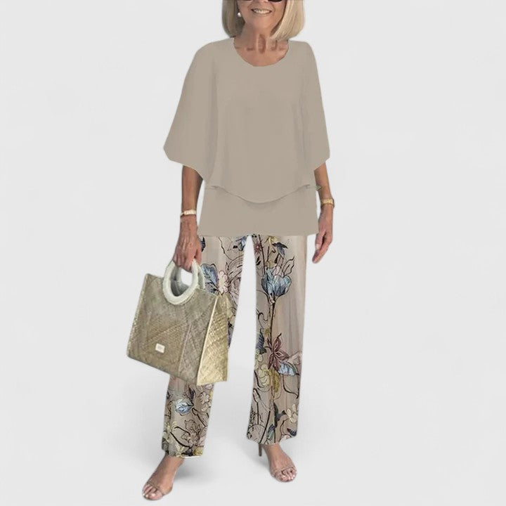 Sorrel | Layered Top & Floral Print Trouser Sets for Women