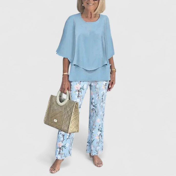 Sorrel | Layered Top & Floral Print Trouser Sets for Women