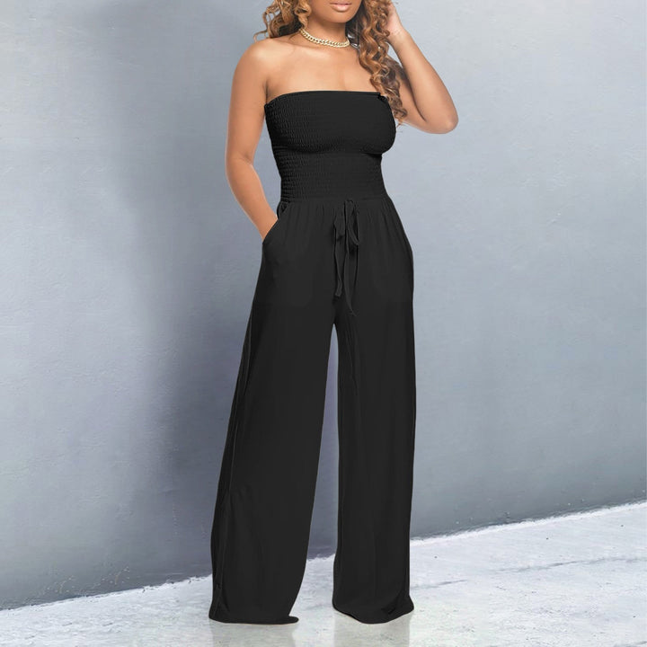 Harlow | Smocked Strapless Bardot Off Shoulder Top