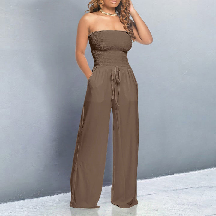 Harlow | Smocked Strapless Bardot Off Shoulder Top